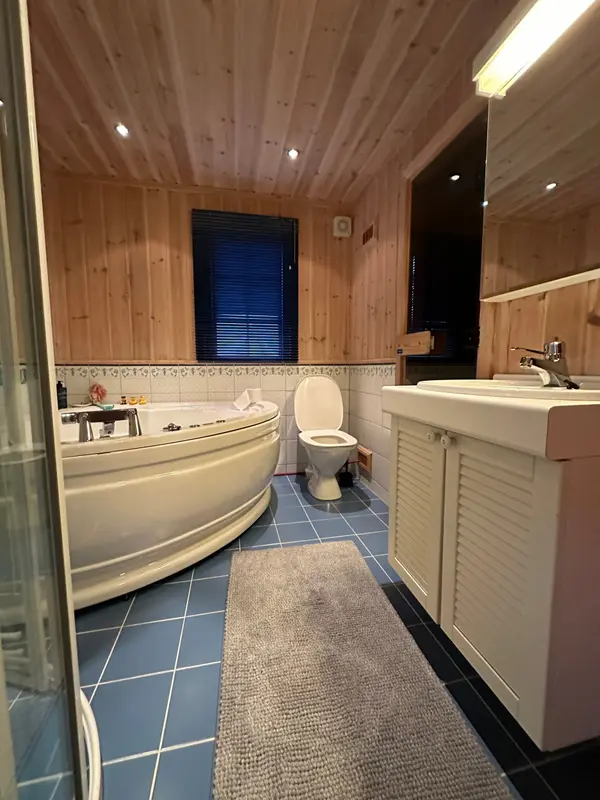 Bathroom with jacuzzi bath