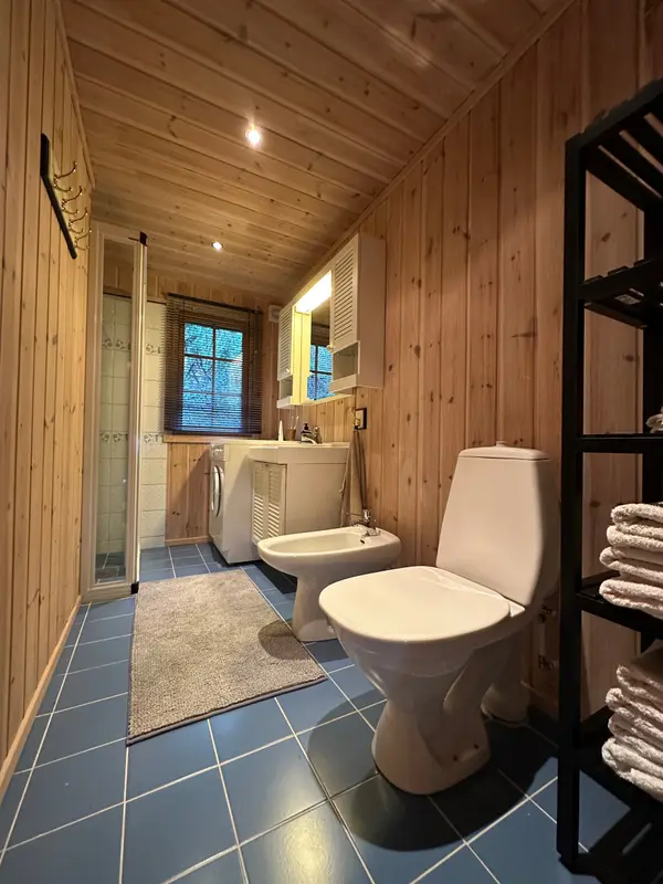Bathroom with shower and toilet