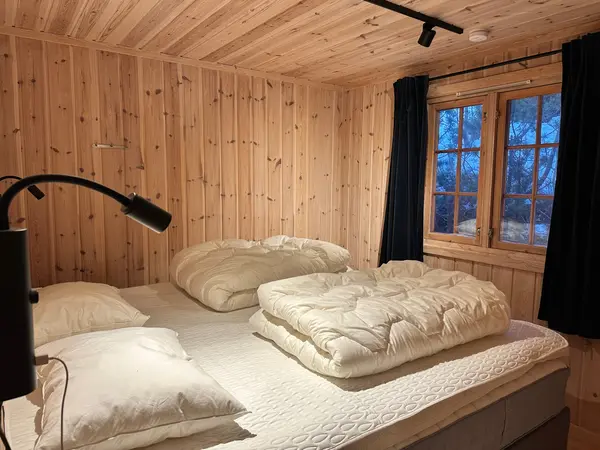 Bedroom 1, the main bedroom with a king bed