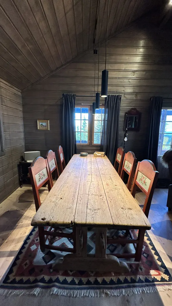 Long dining table